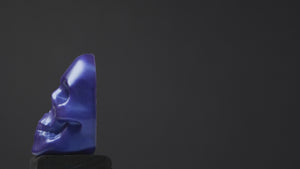skul rotating showing deep indigo purple tone 