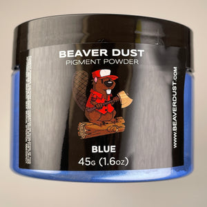 Hat wearing beaver animation on a mica powder container