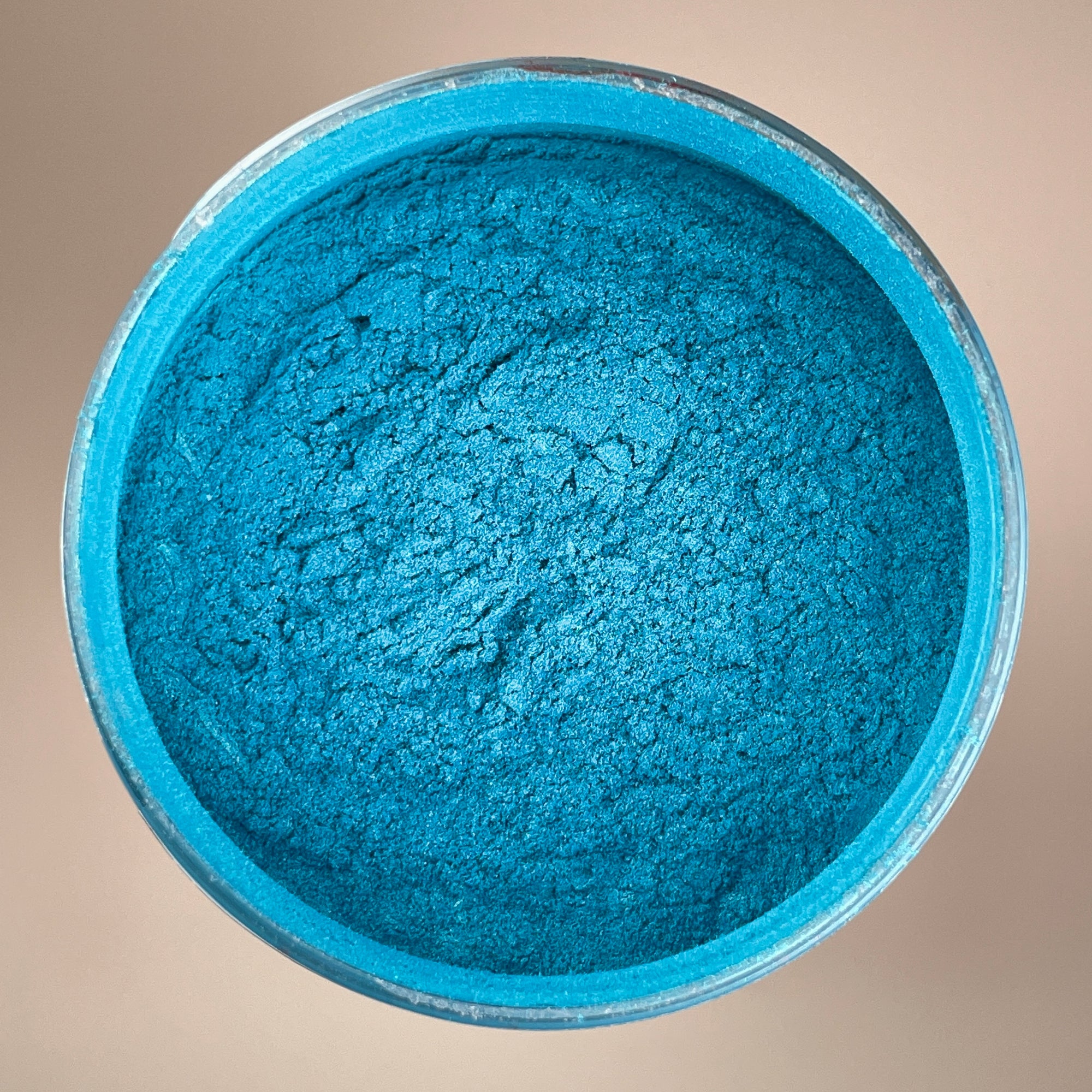 vibrant blue and green Glimmering mica powder for nail art