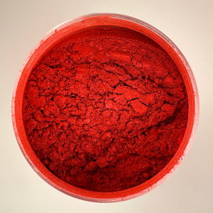 vibrant bright fire truck looking red that is one of the most popular red colours for mica powder pigments